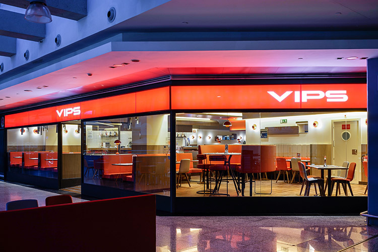 Nuevo restaurante VIPS en el centro comercial Ciudad Tres Cantos (Madrid).