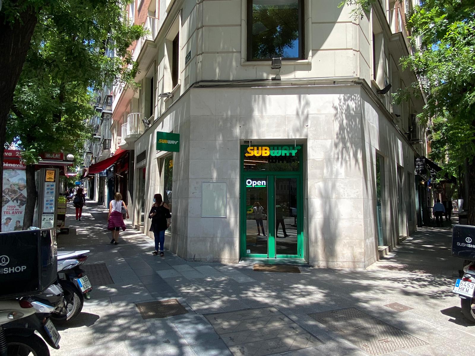 Restaurante de Subway en la calle Génova.