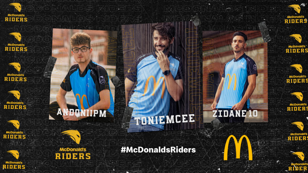 McDonald’s Riders contará con Andoni y Zidane, y un padrino como el youtuber y creador de contenido experto en eSports Toniemcee.