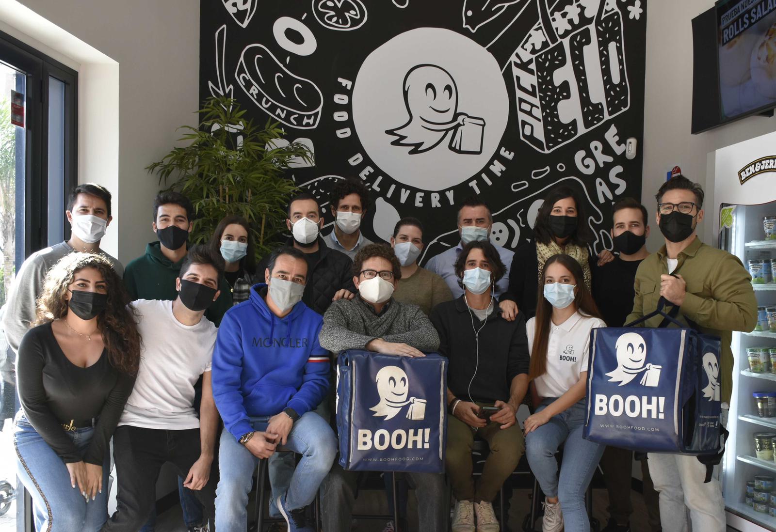 El equipo de la startup española de dark kitchens Booh!