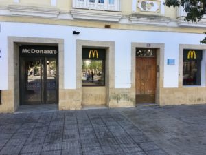 McDonald’s de la Plaza San Juan de Dios en Cádiz.