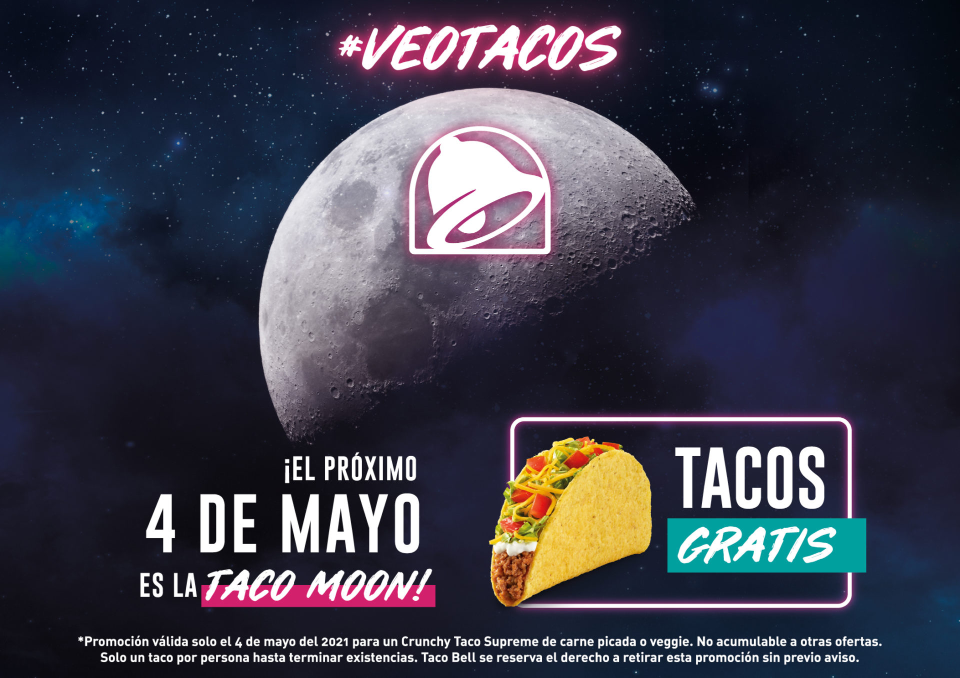 El martes 4 de mayo Taco Bell celebra la “Taco Moon”.