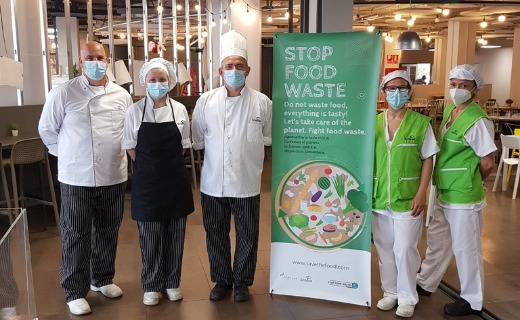 El programa de Compass Group se prolongará los próximos 12 meses con acciones de seguimiento y de concienciación para reducir el desperdicio alimentario.