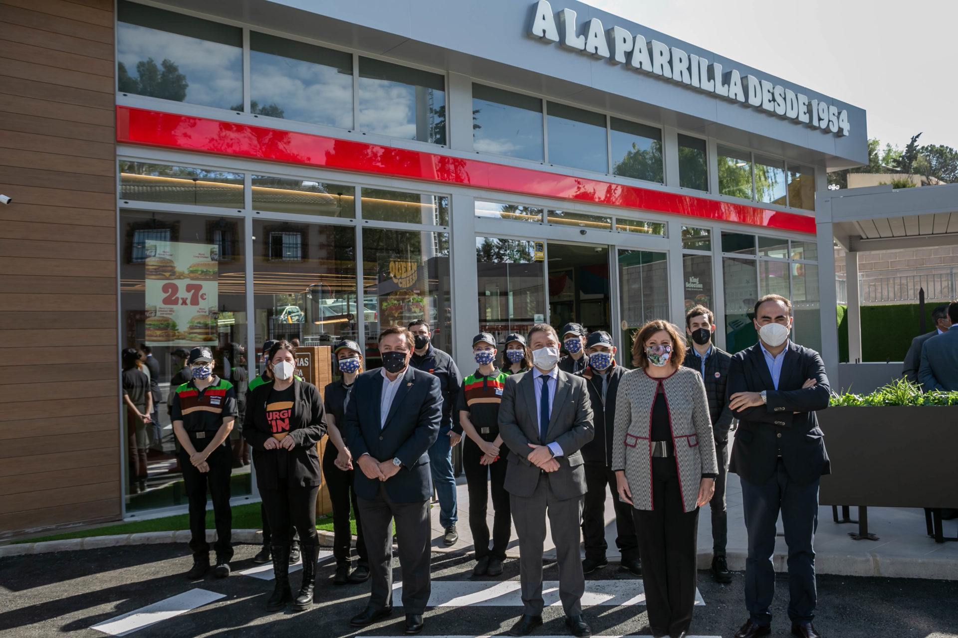 Inauguración del nuevo Burger King de la A-42 a su paso por la provincia de Toledo.