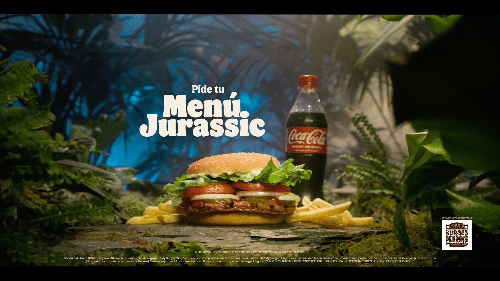 Menu Jurassic World Burger King