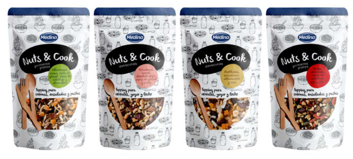 Nuts & Cook es una selección de toppings para incorporar productos saludables a las recetas del día a día