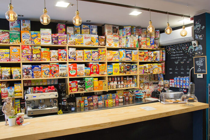 Cereal Hunters Café cuenta con más de 100 tipos diferentes de cereales.