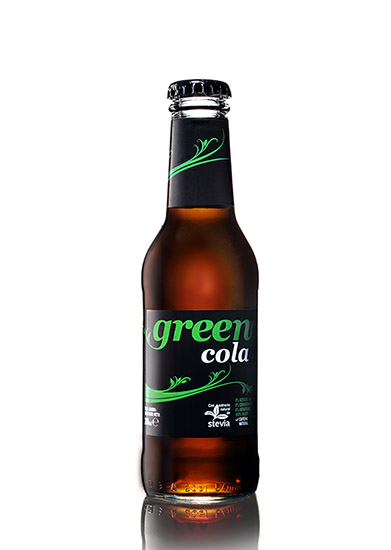 Botella de vidrio de Green Cola para el canal horeca.