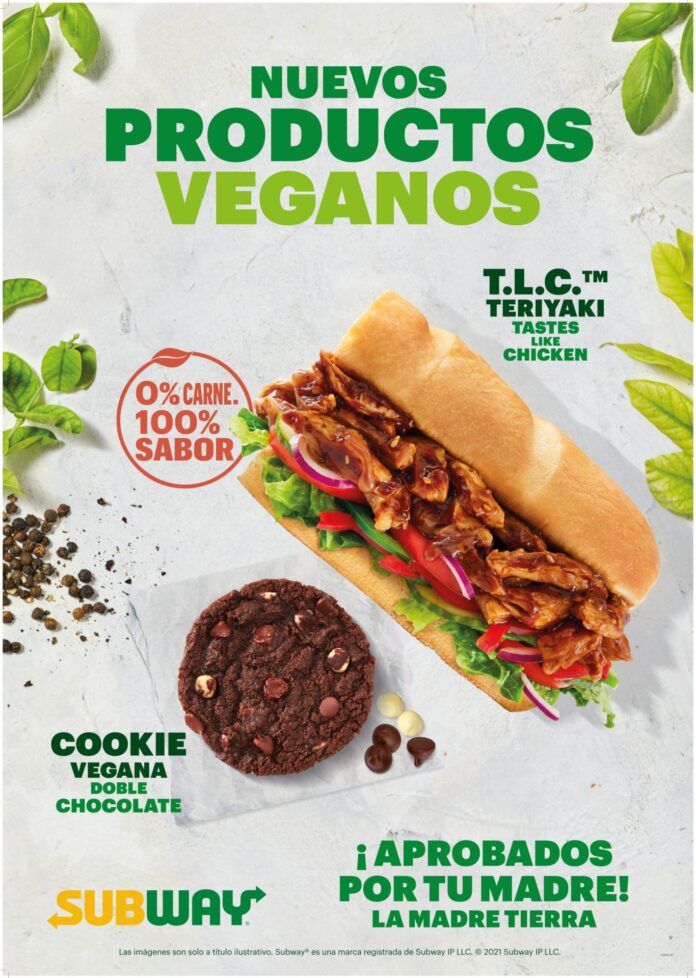 Nueva gama vegana de Subway.|Imagen de la campaña vegana de Subway.