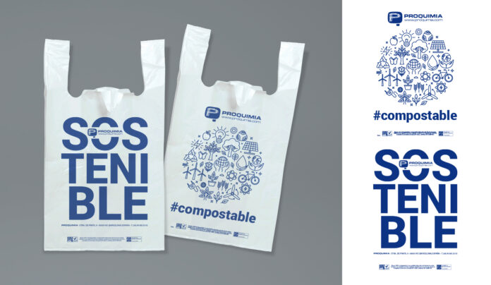 Proquimia abandona los plásticos de un solo uso con bolsas biodegradables